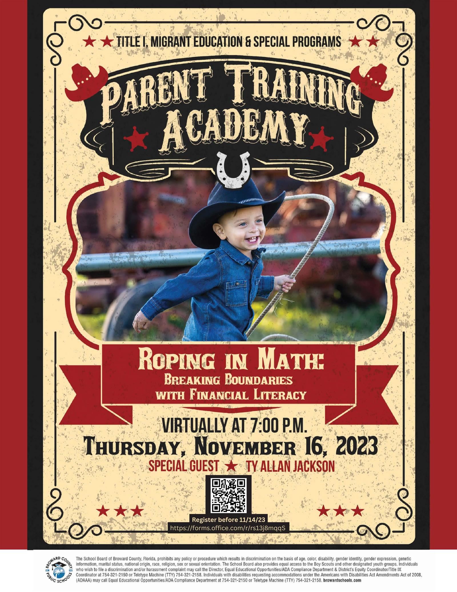  Title One Parent Training Academy